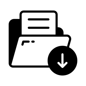 Data, Download, Save, Export, Folder icon