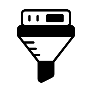 Data, Filter, Funnel, Database, Storage icon