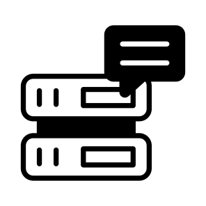 Data, Server, Alert, Datacenter, Message icon