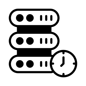 Data, Server, Datacenter, History, Storage icon