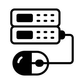 Data, Server, Datacenter, Mouse, Control icon