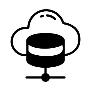Data, Shared, Connection, Network, Cloud icon