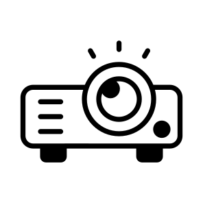 Projector, Display, Video, Media, Screen icon