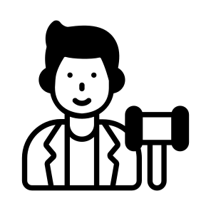 Authority, Judge, Gavel, Officer, Profession icon