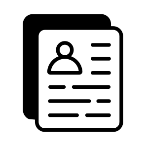 Biodata, Info, Details, Sheet, Law icon