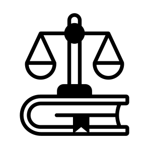 Book, Study, Scale, Fairness, Law icon