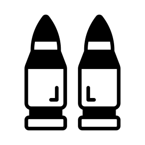 Bullets, Ammo, Ammunition, Weapon, Firearm icon