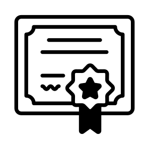 Certificate, Degree, Diploma, Credential, Award icon