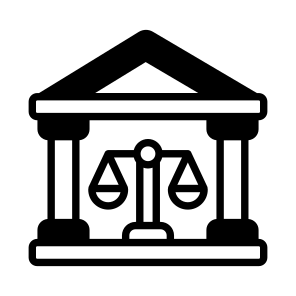Courtroom, Courthouse, Scale, Fairness, Law icon