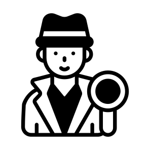 Detective, Crime, Mystery, Investigator, Law icon