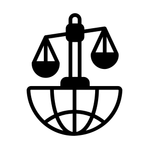 International, Law, Treaty, Global, Legal icon