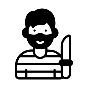 Murderer, Killer, Crime, Suspect, Law icon