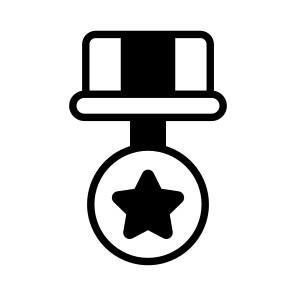 Police, Medal, Award, Star, Badge icon