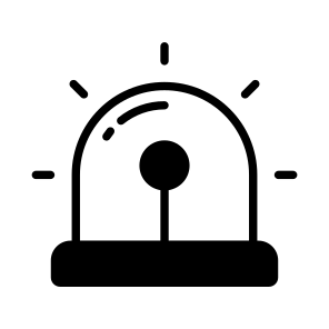 Siren, Hooter, Alarm, Alert, Light icon