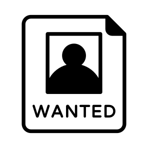 Wanted, Person, Poster, Picture, Photo icon