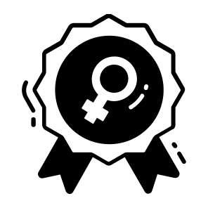 Badge, Medal, Women Day, Event, Feminism icon
