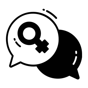 Chat, Bubble, Women Day, Conversation, Communication icon