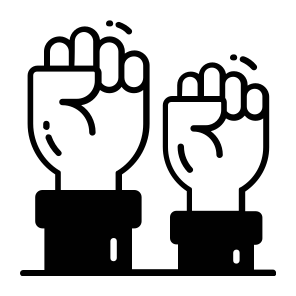 Empowerment, Hands, Power, Strength, Women Day, icon