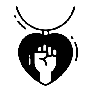 Necklace, Heart, Jewelry, Women Day, Women Rights, icon