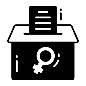 Voting Box, Female, Ballot, Women Day, Vote, icon