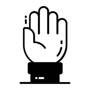 Women, Rights, Hand, Raised, Violence, icon