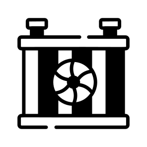 Car, Radiator, Cooling, System, Automotive, Fan, Engine icon
