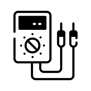 Multimeter, Tester, Automotive, Electrical, Voltage, Ohm, Meter icon