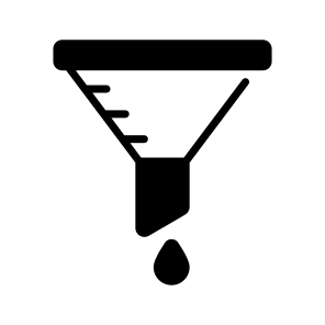 Oil, Funnel, Automotive, Mechanic, Filtering, Purification, Process icon