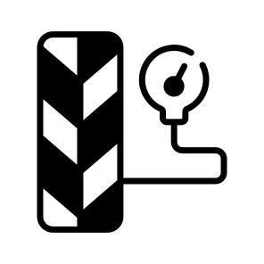 Tire, Tyre, Pressure, Gauge, Automotive, Maintenance, Repair icon