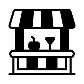 Bar, Counter, Kiosk, Stall, Beach icon