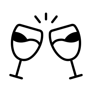 Cheers, Toast, Clinking, Drinks, Celebration icon