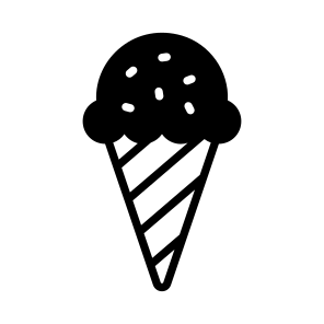 Cream, Dessert, Sweet, Confectionery, Cone icon