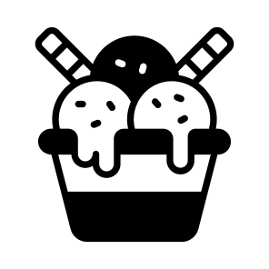 Cream, Sundae, Gelato, Dessert, Sweet icon
