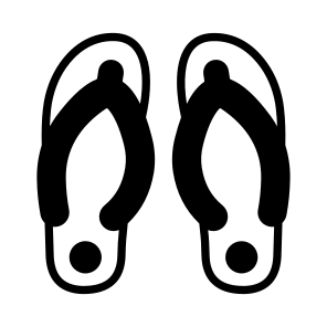Flip, Flops, Slippers, Sandals, Footwear icon