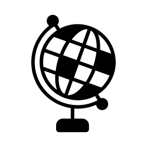 Geopositioning, Geography, World, Globe, Map icon