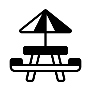 Picnic, Table, Patio, Outdoor, Sitting icon