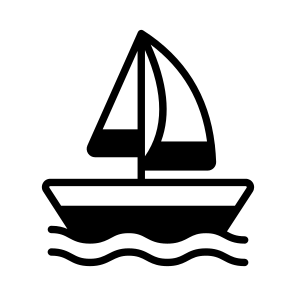 Sailboat, Yacht, Ship, Watercraft, Transport icon