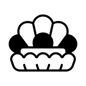 Seashell, Shell, Pearl, Charm, Oyster icon