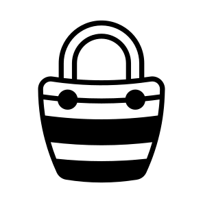 Tote, Bag, Handbag, Carryall, Holdall icon
