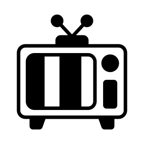 Tv, Television, Telecasting, Broadcasting, Device icon