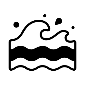 Wave, Ocean, Sea, Aqua, Water icon