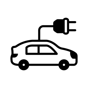 Electric Car, Electric Vehicle, Ev, Battery Car, Hybrid Car, icon