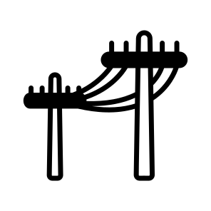Electric Pole, Electric Tower, Utility Pole, Power Pole, Transmission Pole, icon