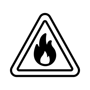 Fire Hazard, Fire Risk, Fire Danger, Flammable, Combustion icon