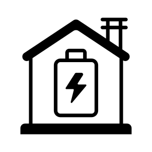 Home Energy, House Energy, Electricity, Power Storage, Building Power icon
