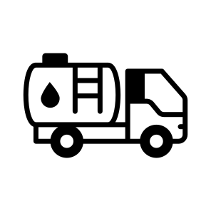 Oil Truck, Fuel Truck, Oil Tanker, Lorry, Vehicle icon
