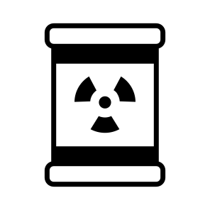 Toxic Waste, Nuclear Waste, Chemical Waste, Contaminated Material, Industrial Waste icon