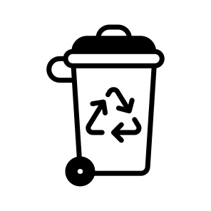 Waste Recycle, Recycling Container, Waste Bin, Disposal, Trash, icon