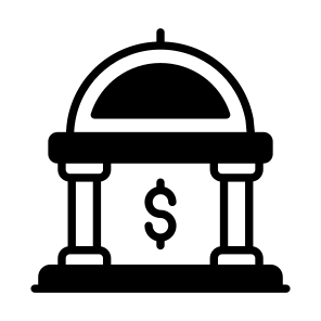 Bank, Finance, Institute, Property, Estate icon