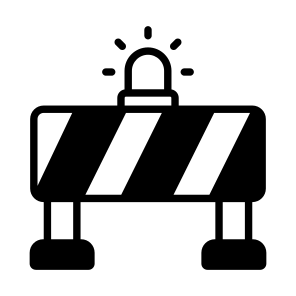 Barrier, Barricade, Obstacle, Security, Safety icon